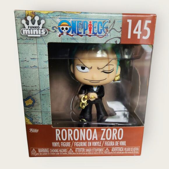 Funko Minis One Piece Roronoa Zoro #145 Vinyl Figure - NEW IN BOX - Picture 1 of 5